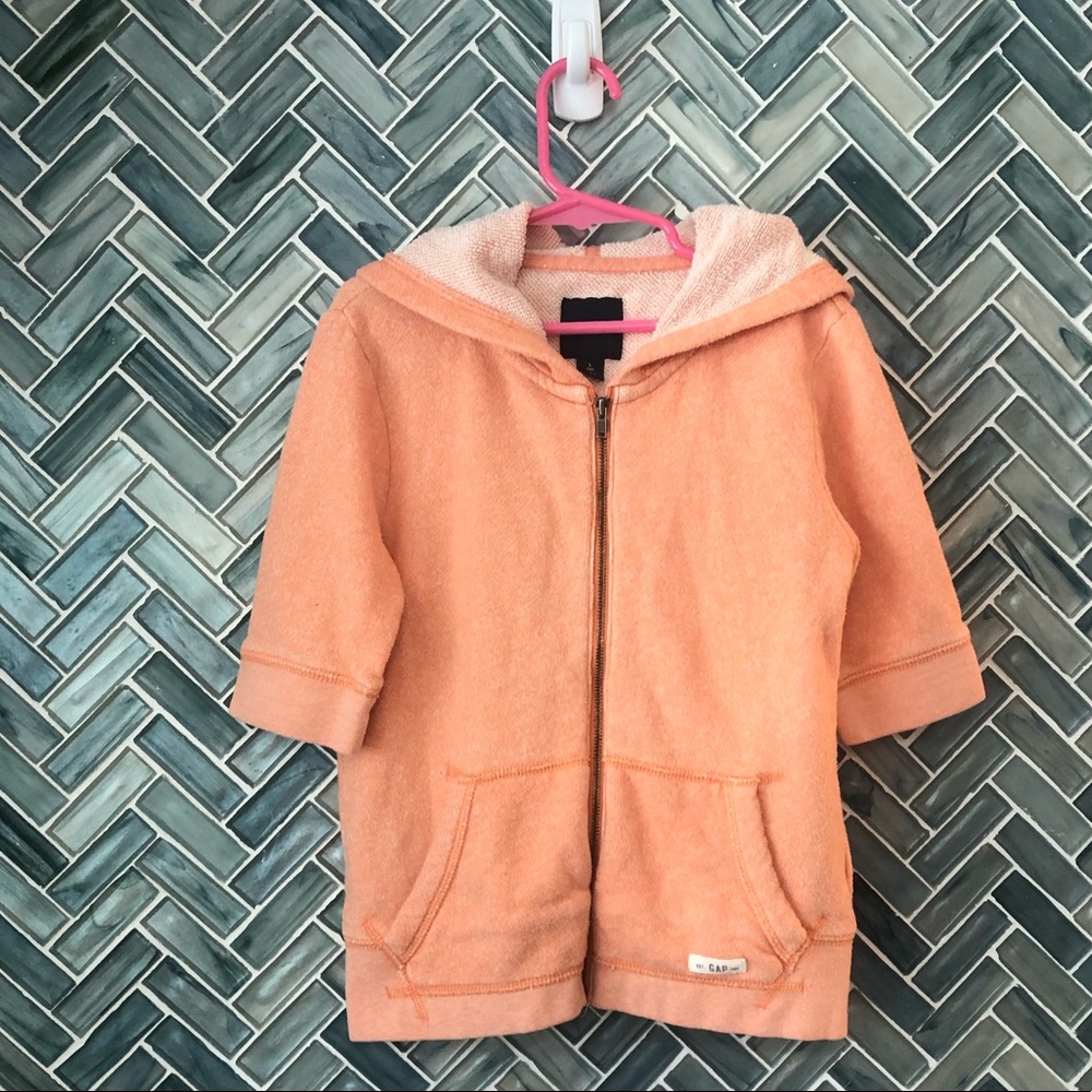Girls GAP Size 10 Peach Hooded Sweatshirt